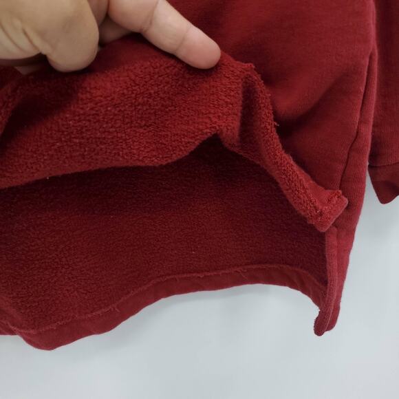 Popupshop Sweater Youth 12Y 152 Red Organic Cotton Crewneck Pullover Fleece Top - Picture 4 of 8